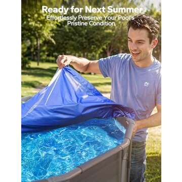 SUMMERBUDDY Pool Closing Kit for Above Ground Pool, 3 in 1 Pool Winterizing Kit, Winter Pool Closing Kit Up to 15,000 Gallons, Pool Winterizer Kit, Pool Closer