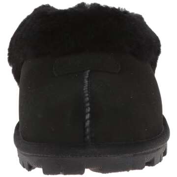 UGG Australia Women's Coquette Sheepskin Slipper Black 10 Medium US