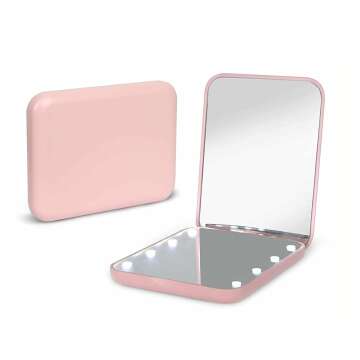 LED Compact Travel Makeup Mirror: 1X/3X Magnification 💄