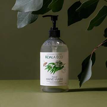 Koala Eco Natural Hand Wash- Plant-Based, Eco-Friendly - with Australian Lemon Scented Eucalyptus & Rosemary Essential Oil - 24oz