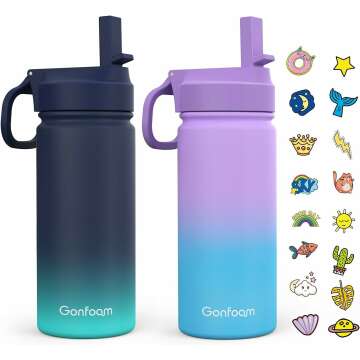 Durable Kids Stainless Steel Water Bottle – Perfect for School!