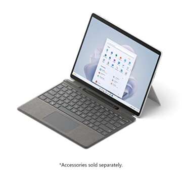 Microsoft Surface Pro 9 (2022), 13" 2-in-1 Tablet & Laptop, Thin & Lightweight, Intel 12th Gen i7 Fast Processor for Multi-Tasking, 16GB RAM, 256GB Storage with Windows 11, Platinum Microsoft Copilot