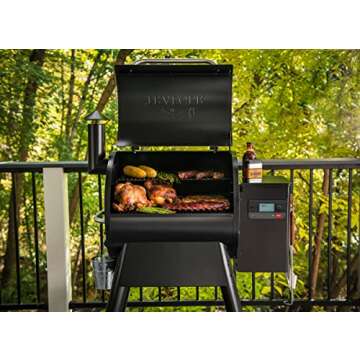 Traeger Grills Pro 575 Electric Wood Pellet Grill and Smoker with WiFi and App Connectivity, Black