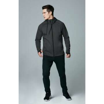 TSLA Men's Full Zip Up Hoodie