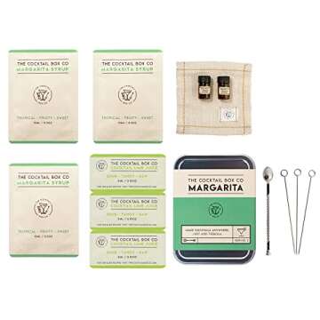 The Cocktail Box - Margarita Cocktail Kit - Make Premium Hand Crafted Cocktails. Gifts for Him or Her - 1 Kit