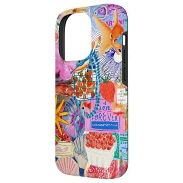 iPhone 14 Pro Italian Summer Mosaic European Preppy Collage Case