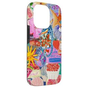 iPhone 14 Pro Italian Summer Mosaic European Preppy Collage Case