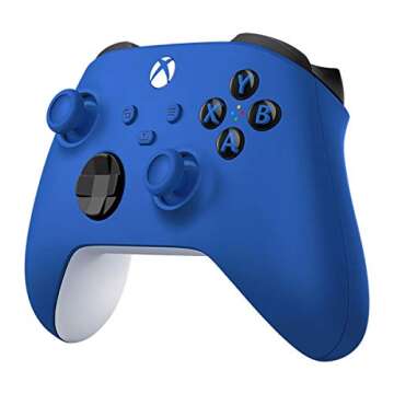 Renewed Microsoft Xbox One S Controller - Bluetooth, Blue - Affordable Gaming