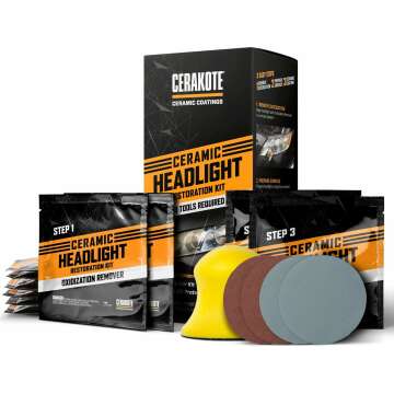 Headlight Restoration Kit for Long-Lasting Clarity