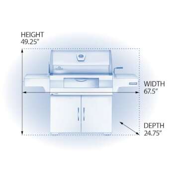 Napoleon PRO605CSS Professional Charcoal Grill, Stainless Steel