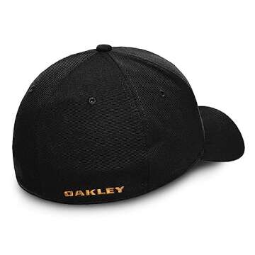 Oakley Unisex Adult TINCAN CAP in Blackout/Pure Gold - Size Large/X-Large