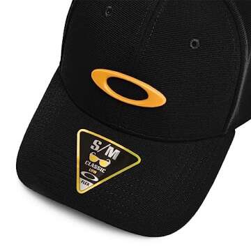 Oakley TINCAN CAP in Blackout/Pure Gold - Large/X-Large