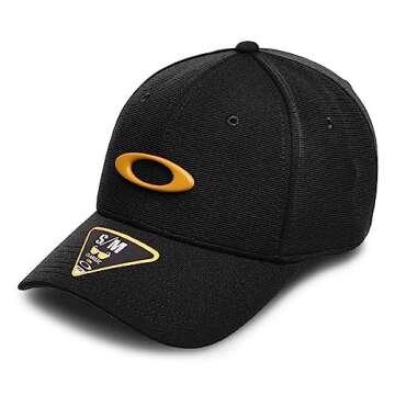 Oakley TINCAN CAP in Blackout/Pure Gold - Large/X-Large