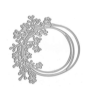 Circle Flowers Lace Metal Cutting Die Cuts, Lace Stencils DIY Crafts Cards Dies Cuts for DIY Embossing Card Making Photo Decorative Scrapbooking