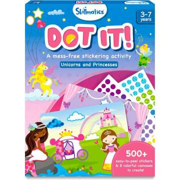 🎨 Unleash Creativity: Skillmatics Dot It Unicorns & Princesses Craft Kit for Kids