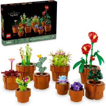 LEGO Icons Tiny Plants Building Set - Perfect Cactus Décor Gift!