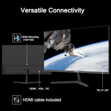 SANSUI 27" IPS 100Hz Full HD Monitor with HDMI Cable