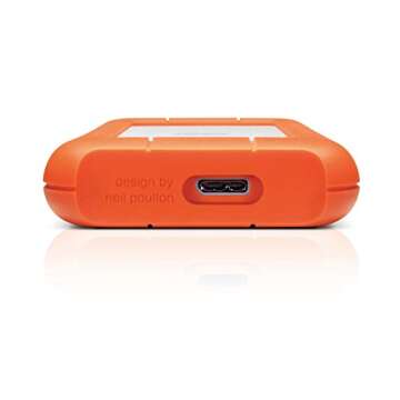 LaCie Rugged Mini 1TB USB 3.0 Portable External Hard Drive - Shock, Dust and Rain Resistant for Mac and PC