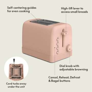 Bella Blossom 2 Slice Toaster - Stylish, Efficient & Easy to Use