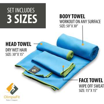 OlimpiaFit Quick Dry Towel Set
