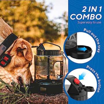 Portable Dog Water Bowl Dispenser for Travel & Outdoor Adventures