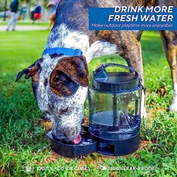 Dog Water Bowl Dispenser for Travel and Camp