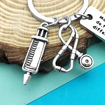 Nurse Thank You Gift Appreciation Keychain Doctor Nursing Student Gifts Nurse Practitioner Gifts for Women Men Nurses Week Gifts Medical Student Graduation Gifts Retirement Gift Appreciation Jewelry