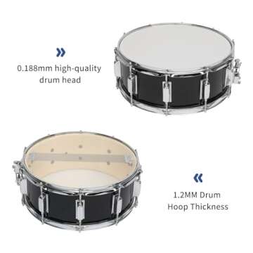 Ktaxon 14 x 5.5 Snare Drum Set - Complete Beginner Kit