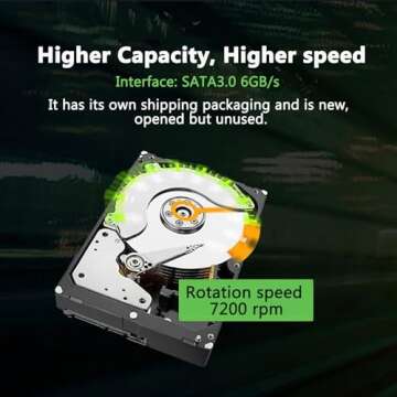 Seagate Skyhawk 12TB Video Internal Hard Drive HDD-3.5 Inch SATA 6Gb/s 7200PRM 256MB Cache for DVR NVR Security Camera System with Rescue Services (ST12000VX0017) (Renewed)