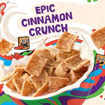 Cinnamon Toast Crunch Whole Grain Breakfast Cereal, Family Size, 19.3 oz. (Pack of 8)