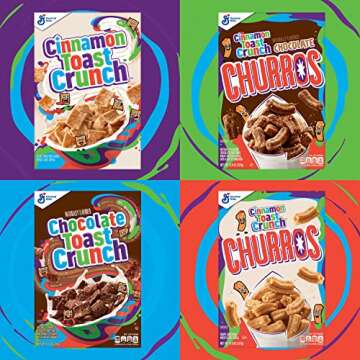 Cinnamon Toast Crunch Whole Grain Breakfast Cereal, Family Size, 19.3 oz. (Pack of 8)