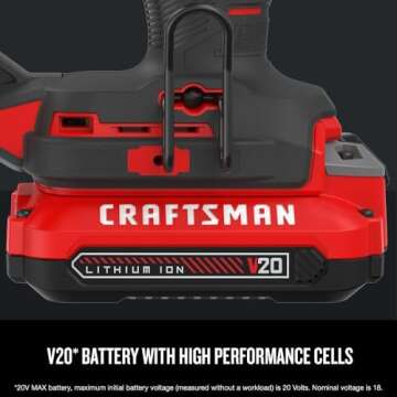 CRAFTSMAN V20 Cordless Brad Nailer with Battery