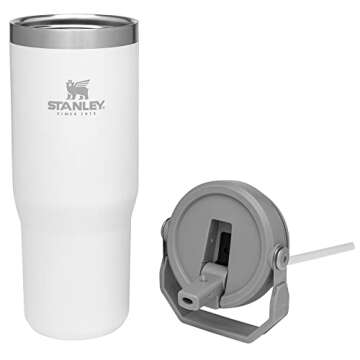 Stanley IceFlow Stainless Steel Tumbler with Straw - 12 Hours Cold, Iced for 2 Days