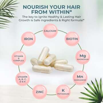 VITAL NUTRITIVE Hair Growth Vitamins for Strong Hair