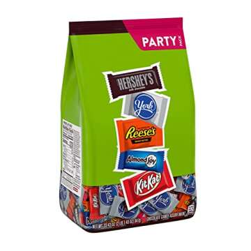 Hershey Assorted Chocolate Flavored Snack Size, Halloween Candy Party Pack, 33.43 oz