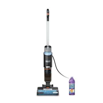 Shark HydroVac MessMaster Wet Dry Lightweight Cord Vacuum Cleaner, 3 in 1 Multi Surface Mop Self Cleaning Powerful Suction, Black/Light Grey (Renewed)