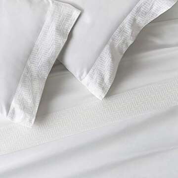 Ted Baker Cotton Sheet Set, White, Full (21888138)