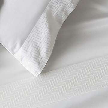 Ted Baker Cotton Sheet Set, White, Full (21888138)