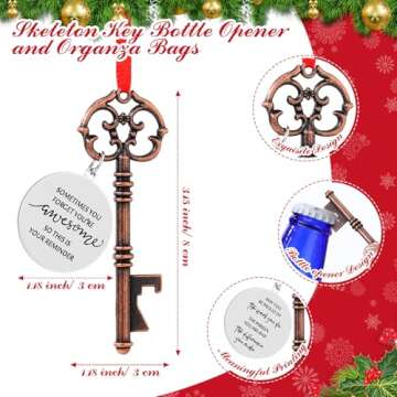 Landical 15 Sets Employee Christmas Gifts – Key Bottle Opener & Ornaments