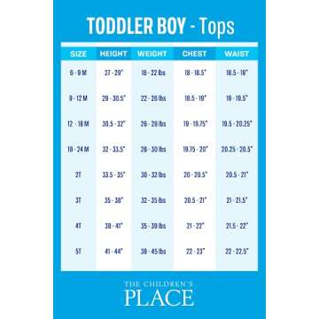 Children's Place Baby Boys Long Sleeve Oxford Shirt in Light Blue, 2T