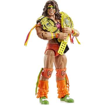 Mattel WWE Action Figures | WWE Ultimate Warrior Ultimate Edition Fan TakeOver Collectible Figure with Accessories | Gifts for Kids and Collectors [Amazon Exclusive]