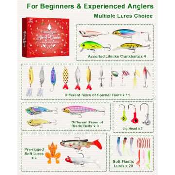 Fishing Advent Calendar 2024 with Lures & Kits