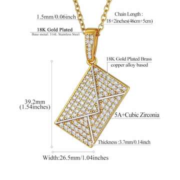 FindChic Customized Locket Necklaces for Women Girl with Custom Birthstone Hollow Heart Rose Flower/Sunflower/Envelope with Zirconia Stone Gold/Silver/Black Picture Personalized Jewelry, Send Gift Box