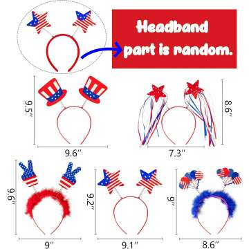 Patriotic Head Boppers - 4th of July Party Accessories