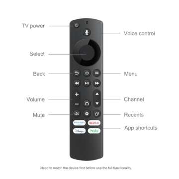 Voice Remote for Insignia, Toshiba, Pioneer Smart TVs