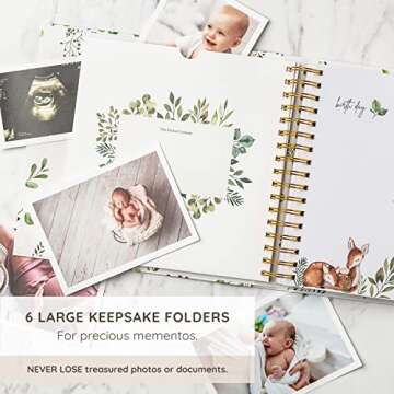 Keepsake Memory Book for Baby Boy or Girl Timeless First 5 Year Baby Book A Milestone Book to Record Every Event