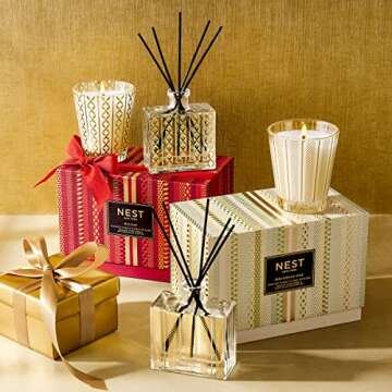 NEST New York Holiday Classic Candle & Reed Diffuser Set, Multicolour