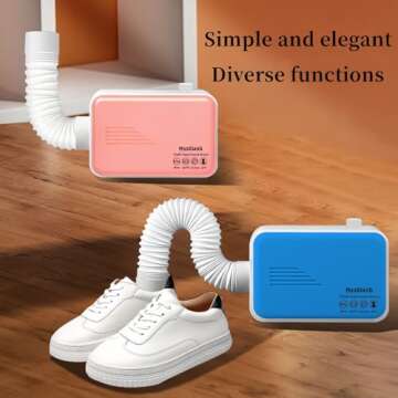 Portable Clothes Dryers for Laundry,Small Mini Clothes Portable Dryer for Apartments,Secadora Portatil De Ropa,Travel Rv Clothes Dryer,Drying Pets,Shoes,Clothes Machine (Blue)