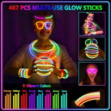 Glow Sticks Party Favors – 467Pcs Fun for All Ages