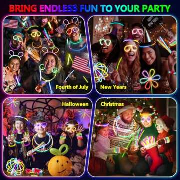 Glow Sticks Party Favors – 467Pcs Fun for All Ages